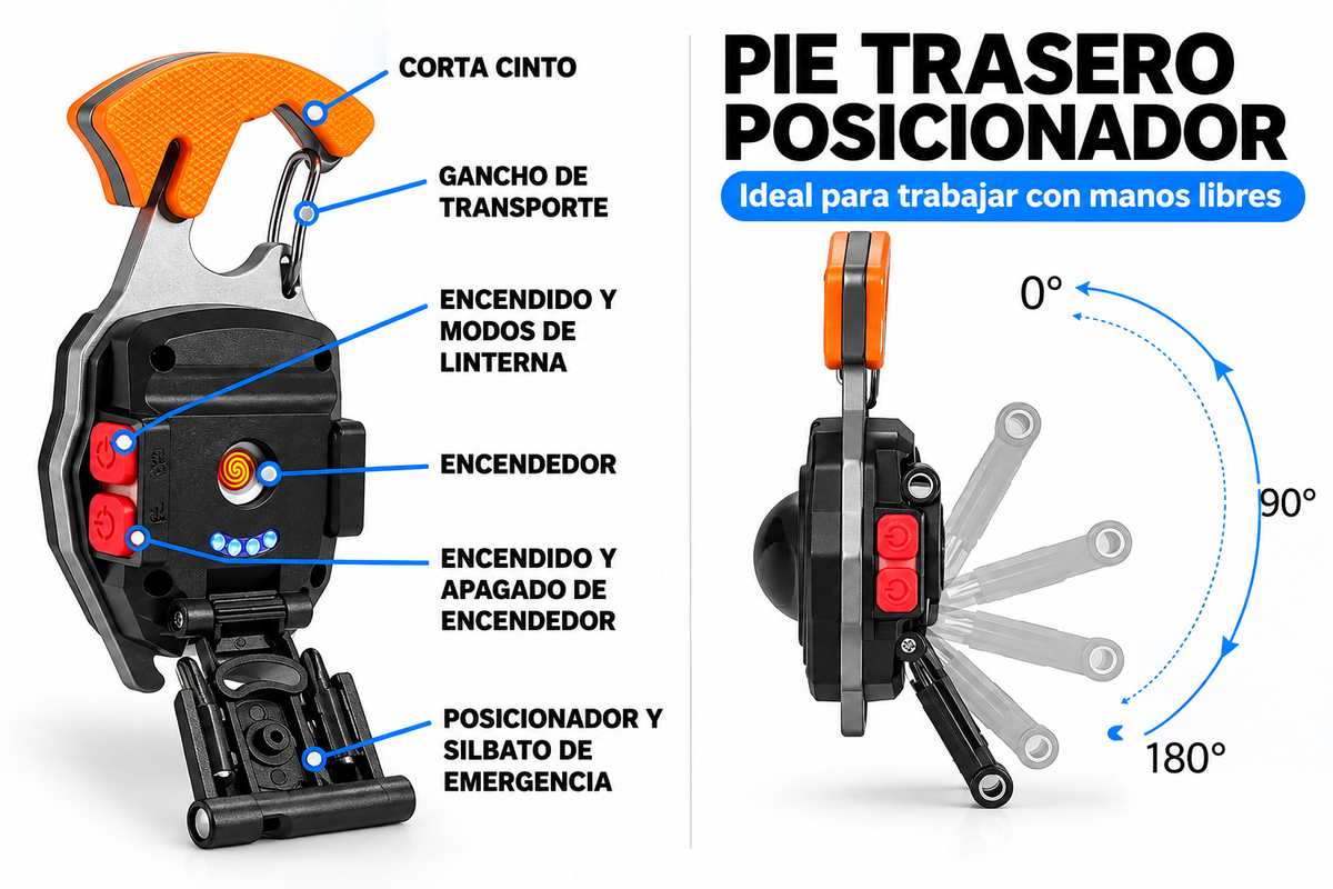 Accesorios de la linterna potente de 500 Lumenes