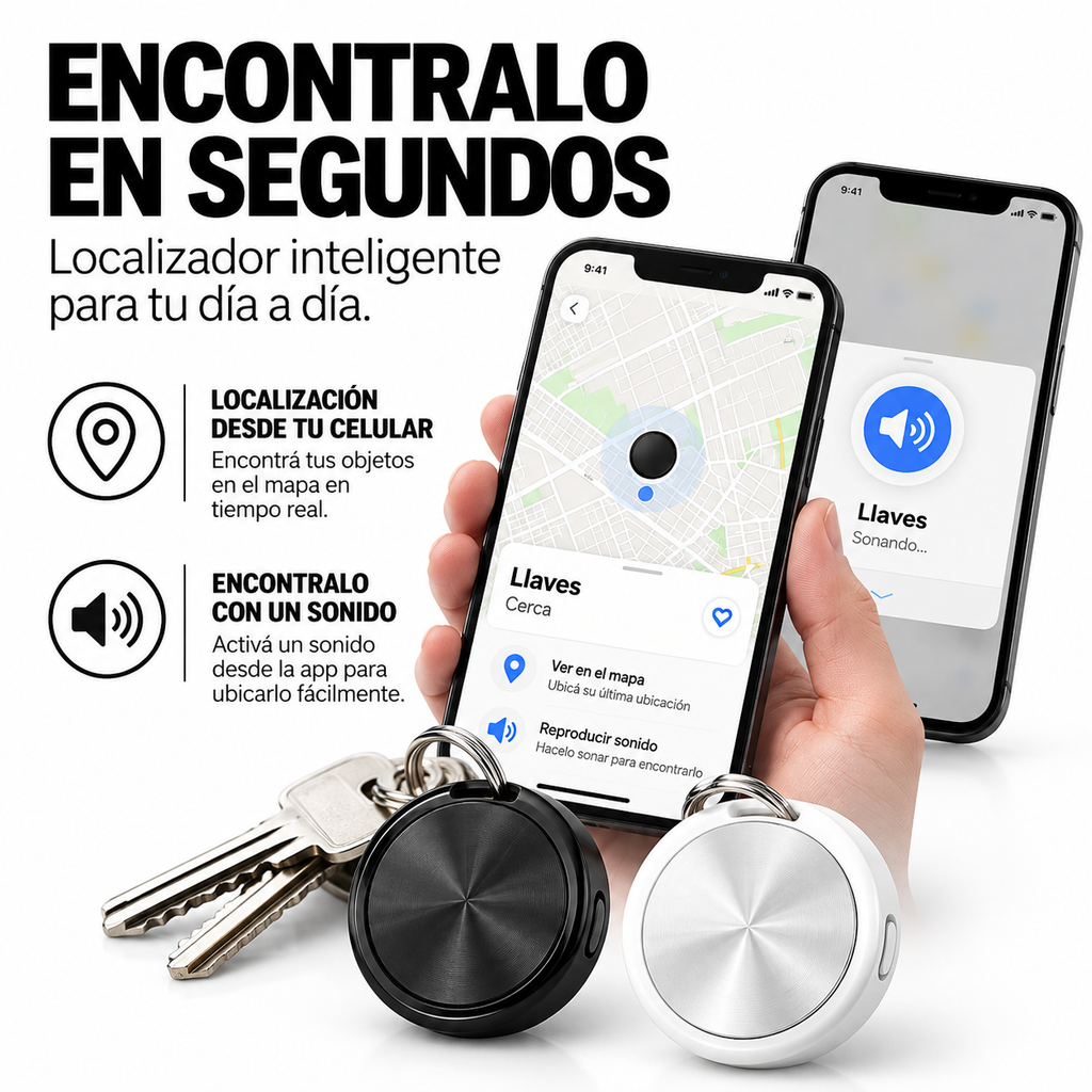Rastreador localizador mostrando que puede realizar sonido